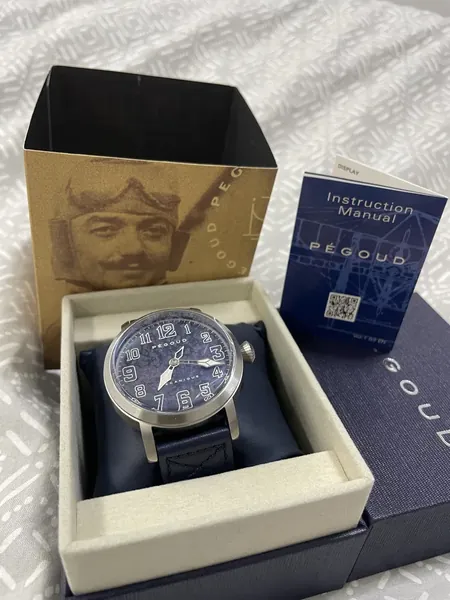 Pégoud Pilot Blue oțel stare nou