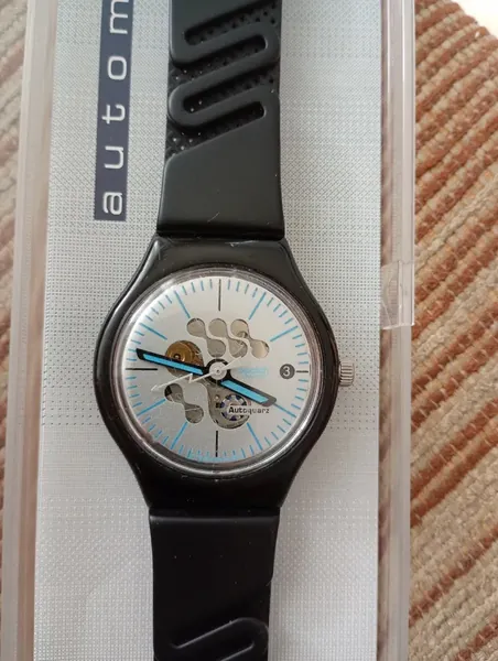 Swatch Autoquartz Schelet, în cutie plastic stare excelent