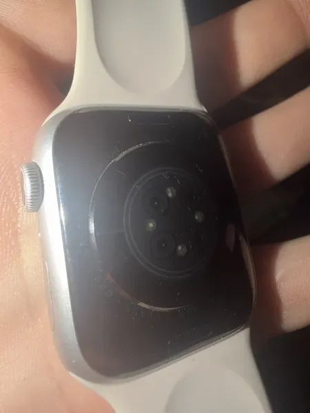 Apple Watch Series 9 Silver, curea albă aluminiu stare excelent