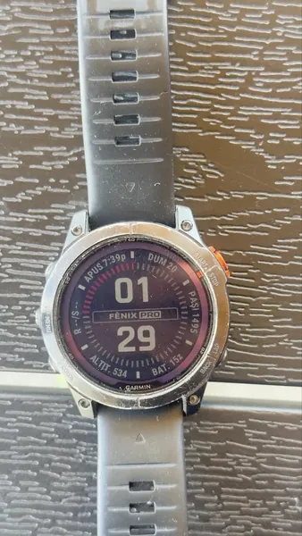 Garmin Fenix 7 Pro Solar oțel stare bun