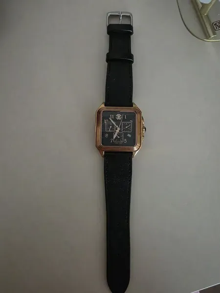 Roberto Cavalli Chronograph Pătrat, auriu, cadran negru alt material stare bun