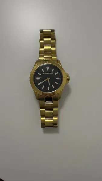 Michael Kors Everest Auriu, cadran negru MK9078 oțel stare bun