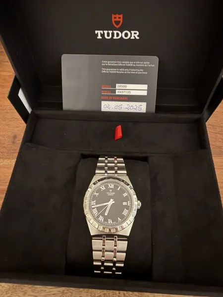 Tudor Royal Black Dial oțel stare excelent