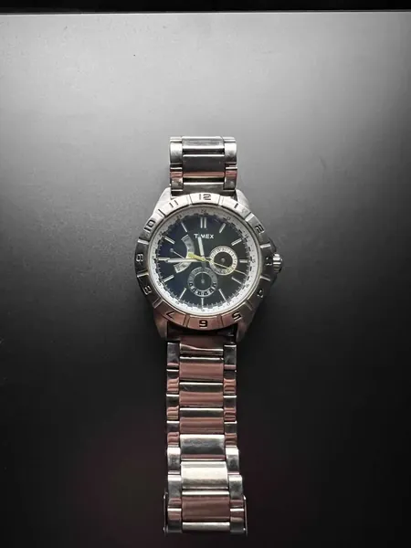 Timex Multifunction Retrograde Black Dial T2N521 oțel stare bun