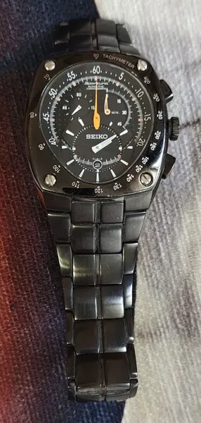 Seiko Sportura Kinetic Chronograph Gun Metal 7L22-0AD0 oțel stare bun