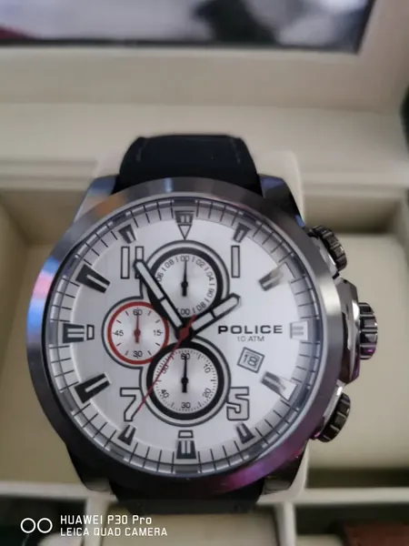 Police Thrust Chronograph Silver Dial 15340JSU/04 oțel stare nou