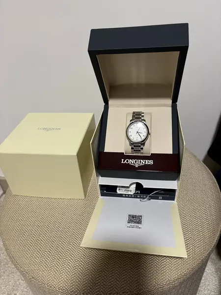 Longines Master Collection Arabic Numerals Silver Dial oțel stare bun