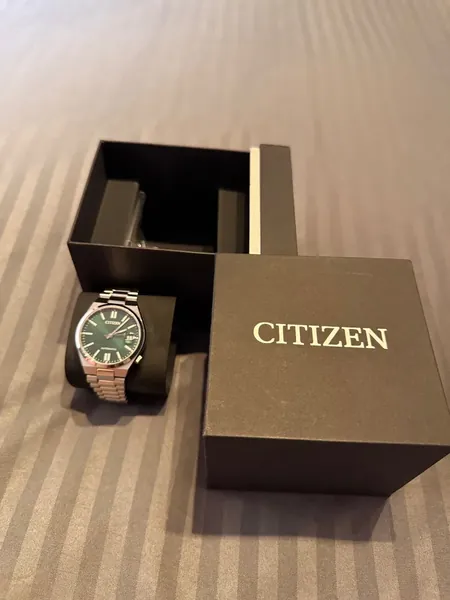 Citizen Tsuyosa Green Dial NJ0200-50X oțel stare excelent