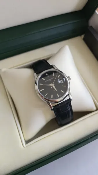 Frederique Constant Classics Black Dial oțel stare excelent