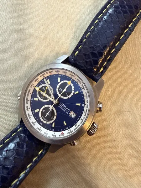 Bremont ALT1-WT World Timer cadran albastru oțel stare nou