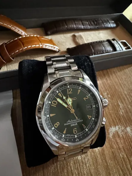Seiko Alpinist Cadran verde SARB017 oțel stare bun