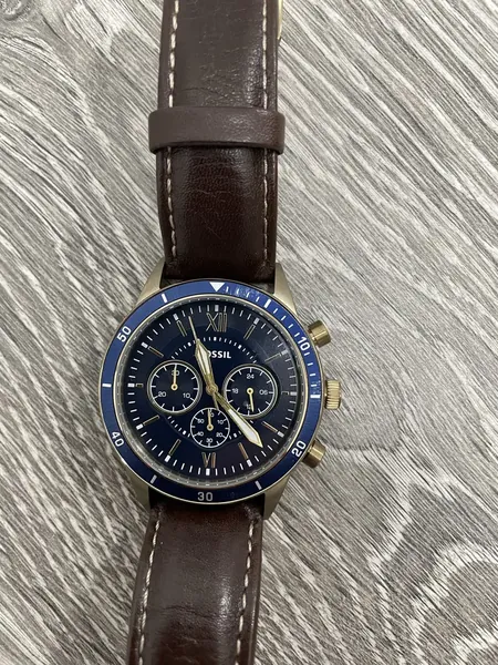 Fossil Flynn Chronograph Blue oțel stare bun