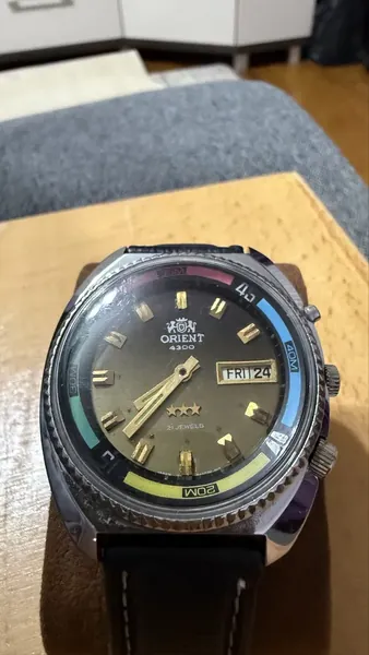 Orient King Diver 4300 Rainbow oțel stare bun