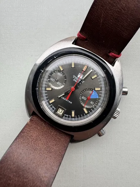 Tissot Seastar Chronograph Valjoux 7734 oțel stare bun