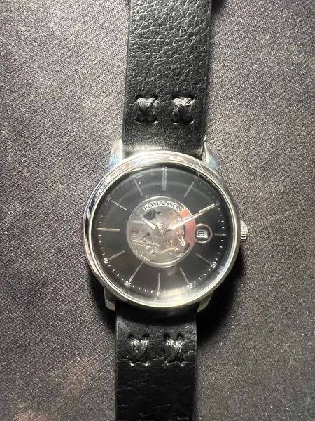 Romanson Open Heart Automatic TL8222OM oțel stare bun