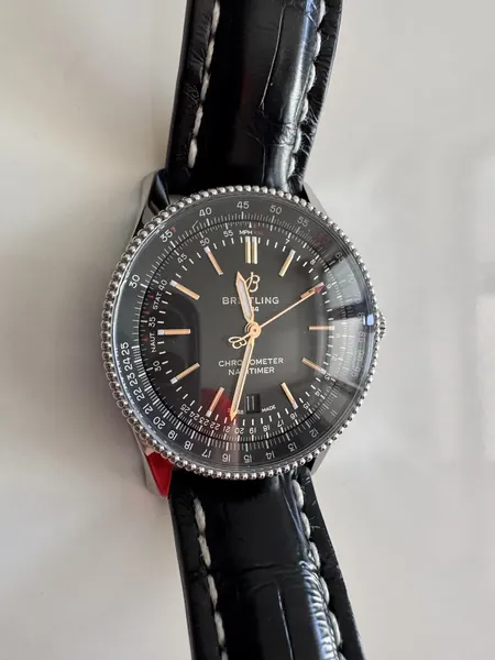 Breitling Navitimer Automatic 41 Black Dial A17326 oțel stare bun