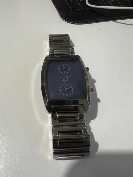 Dunhill Dual Time Blue Tonneau aur stare nou