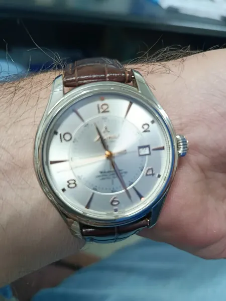 Atlantic Worldmaster 1888 Silver Dial 52752.41 oțel stare bun