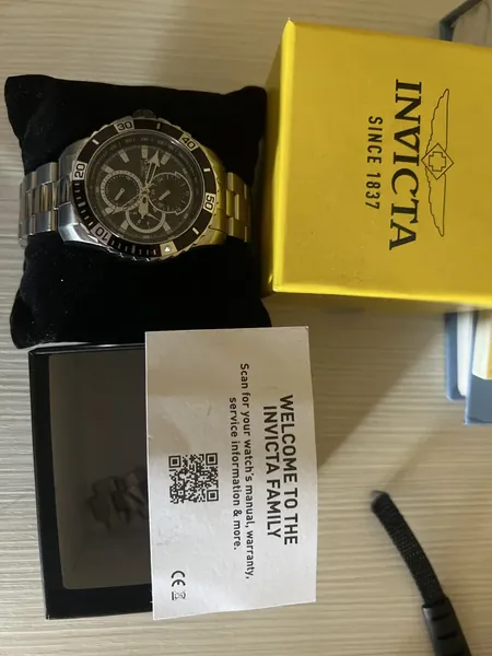 Invicta Pro Diver Chronograph Black oțel stare excelent