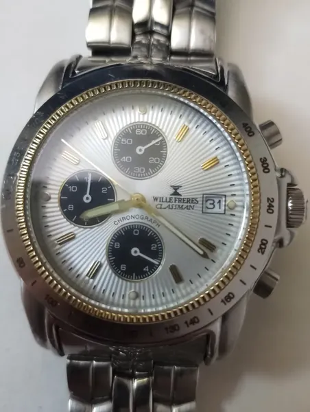 Wille Freres Classman Chronograph oțel stare excelent