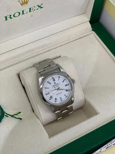 Rolex Air-King White Roman Dial 14000 oțel stare bun