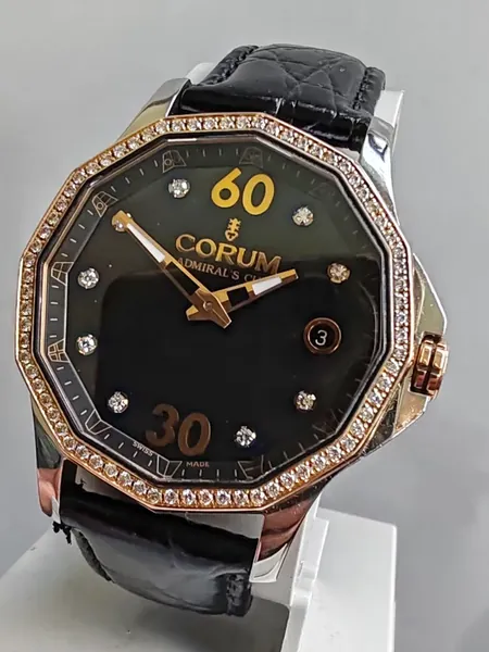 Corum Admiral's Cup Diamonds Gold Bezel oțel stare bun