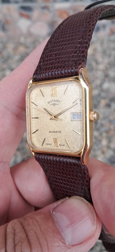 Rotary Swiss Quartz Art-Deco Tank Vintage