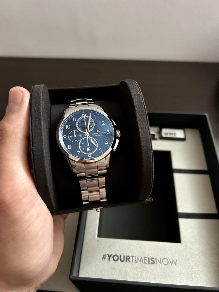 Maurice Lacroix Pontos Chronograph PT6388-SS002-420-1 otel stare nou