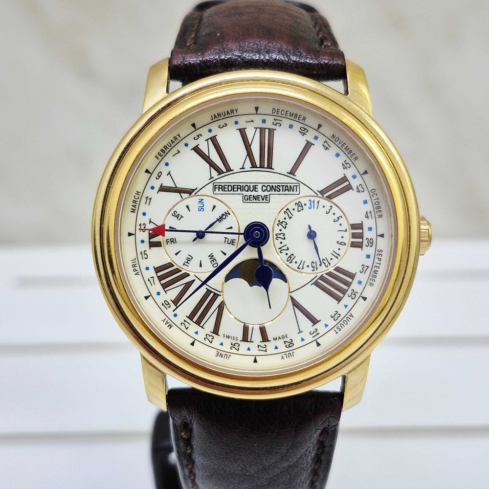 Frederique Constant Classics Business Timer FC-270EM4P4 aur stare bun