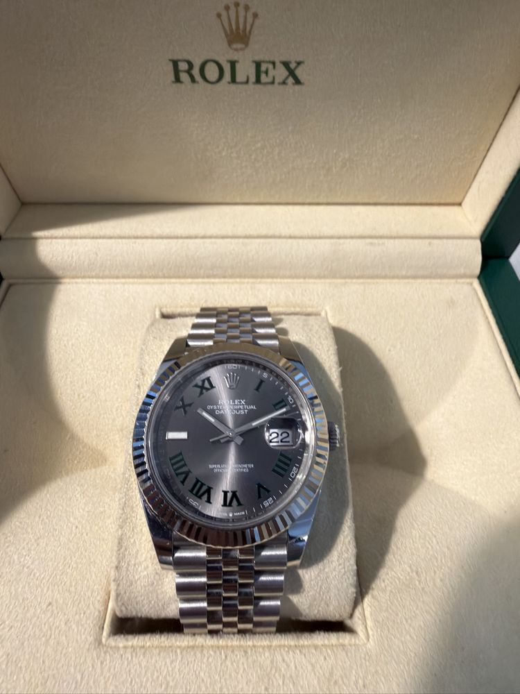 Rolex Datejust 41 Wimbledon 126334 otel stare bun
