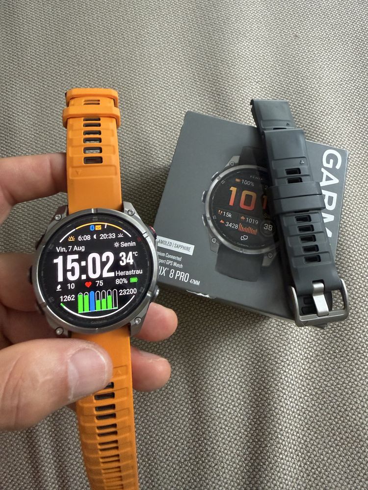 Garmin Fenix 8 Pro stare excelent