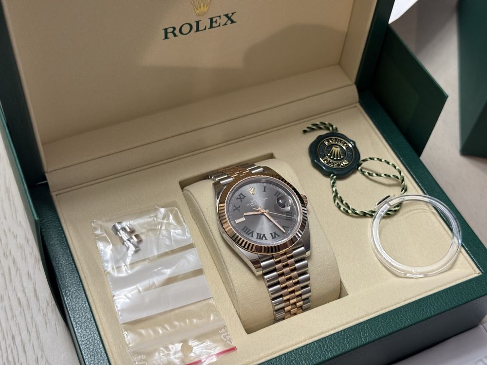 Rolex Datejust 41 Wimbledon Two-Tone Rose Gold otel stare nou