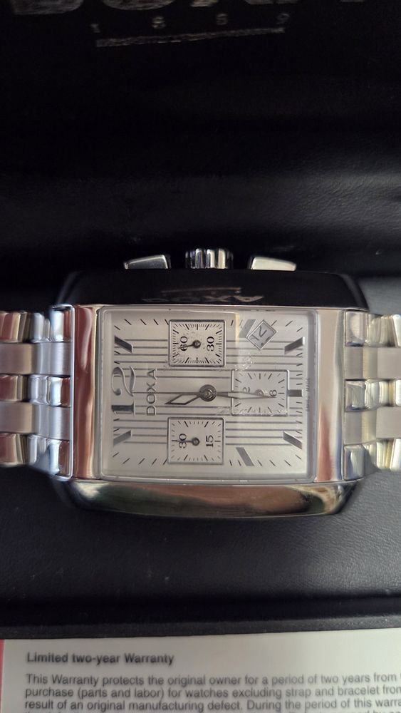 Doxa Rectangular Chronograph 245.10.023.10 otel stare nou
