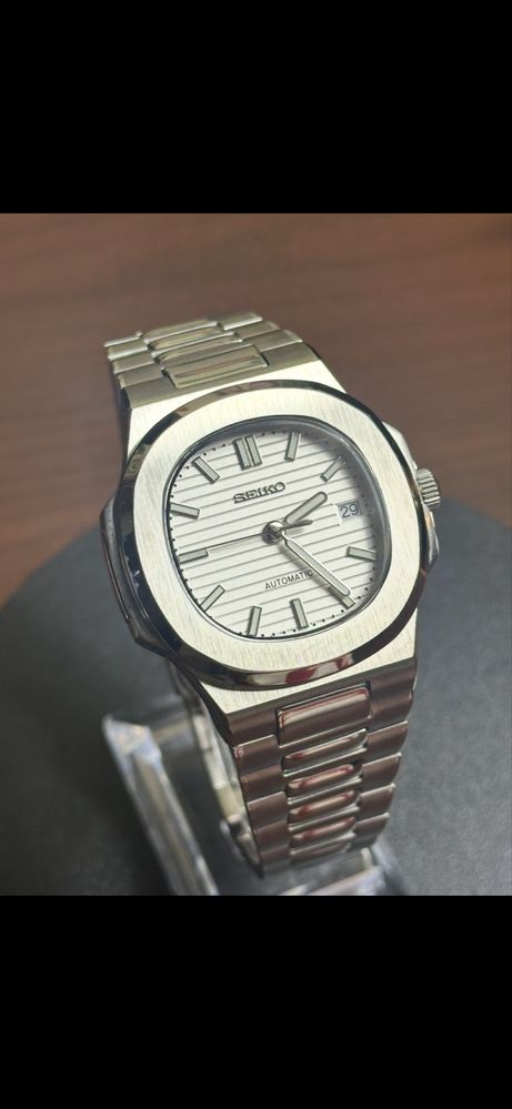 Seiko NH35 Nautilus-style Mod otel stare nou