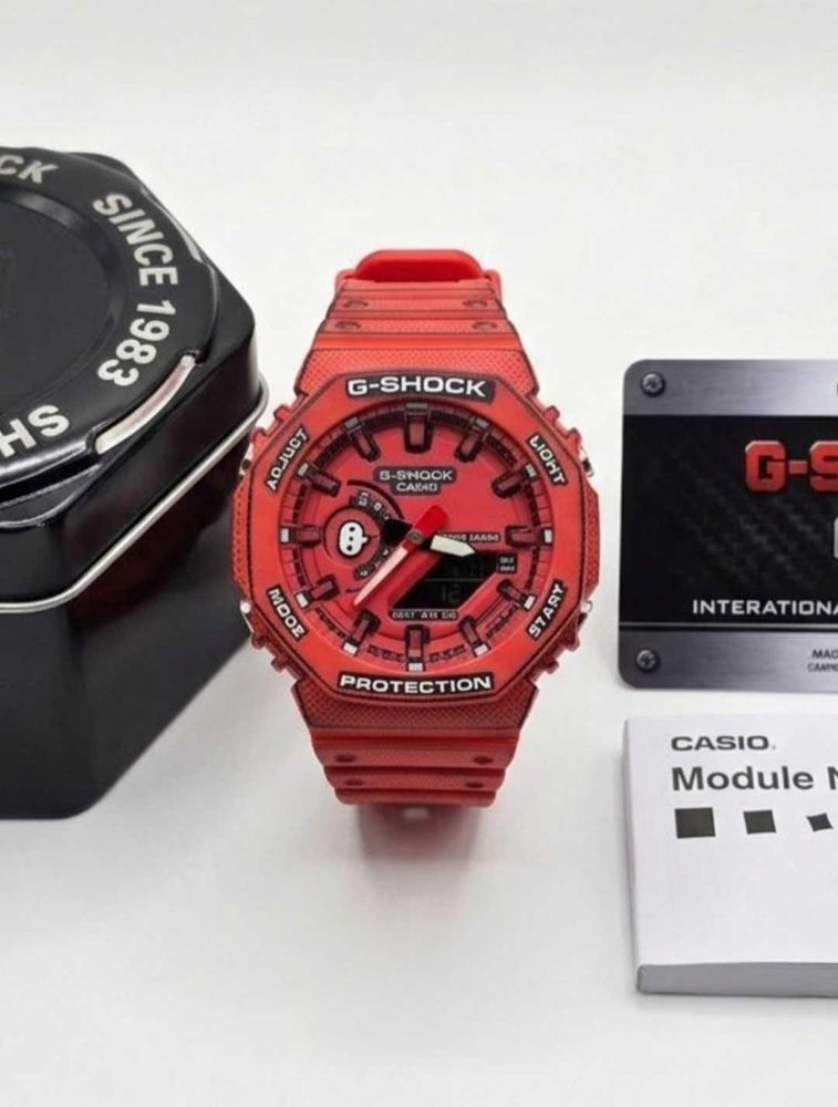 Casio G-Shock GA-2100 Manga Red GA-2100 plastic stare nou