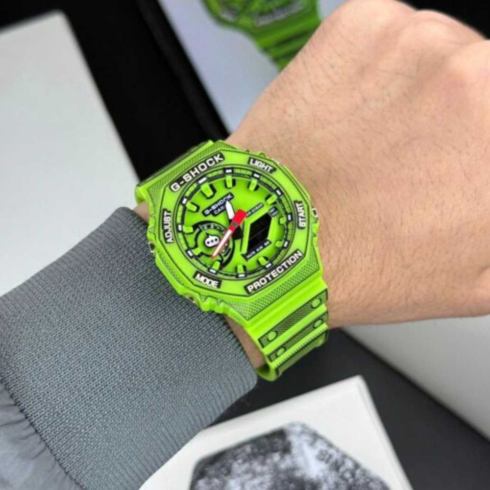 Casio G-Shock GA-2100 Manga Green GA-2100 plastic stare nou