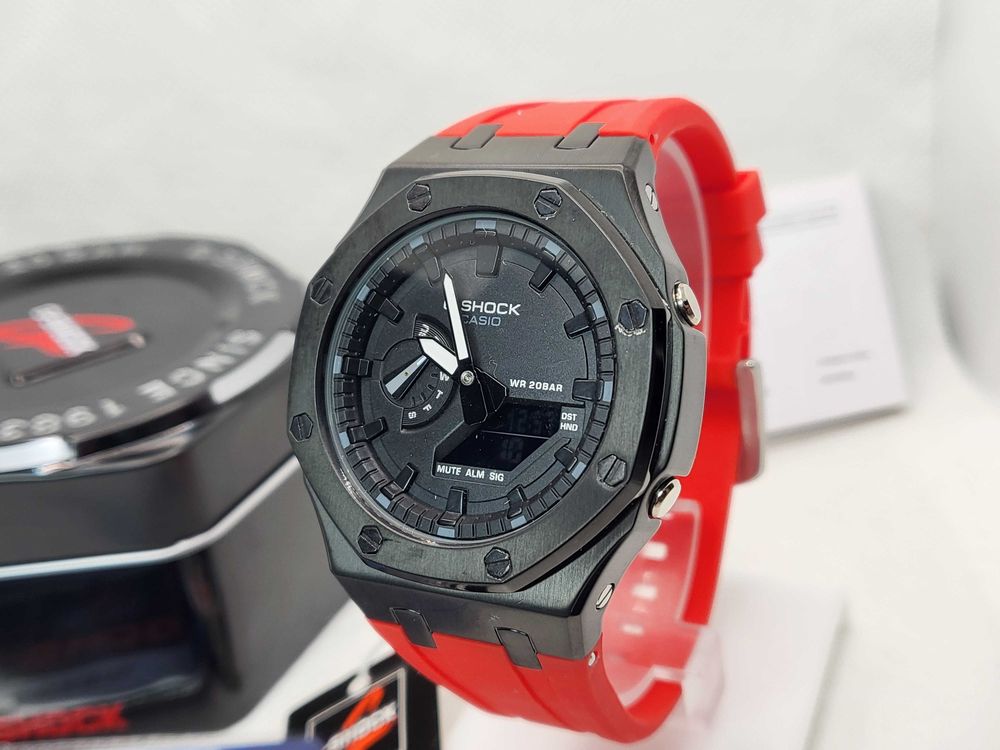 Casio G-Shock GA-2100 Royal Casioak Red GA-2100 plastic stare nou