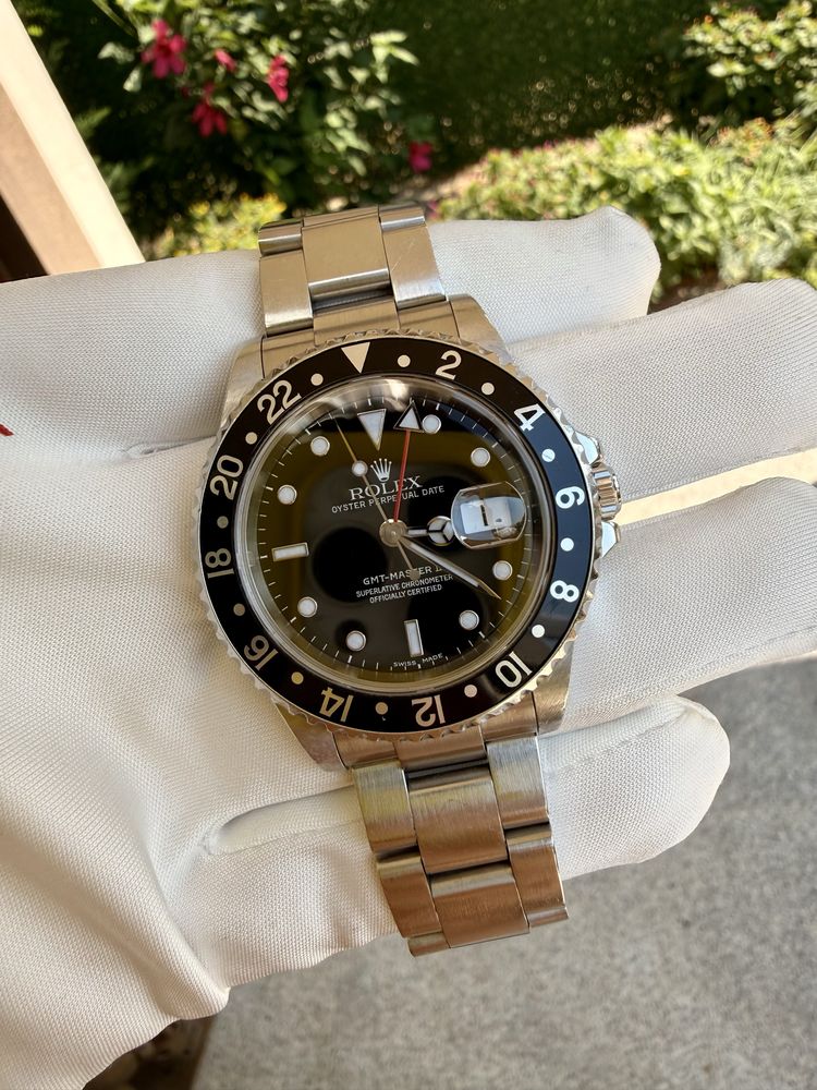 Rolex GMT-Master II 16710LN 16710LN otel stare bun