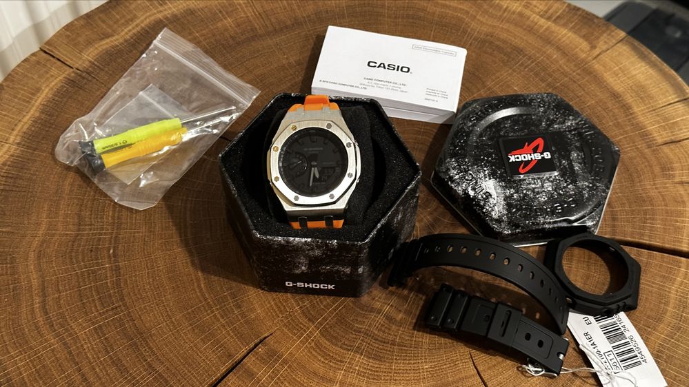 Casio G-Shock GA-2100 Casioak Mod GA-2100-1A1ER otel stare nou