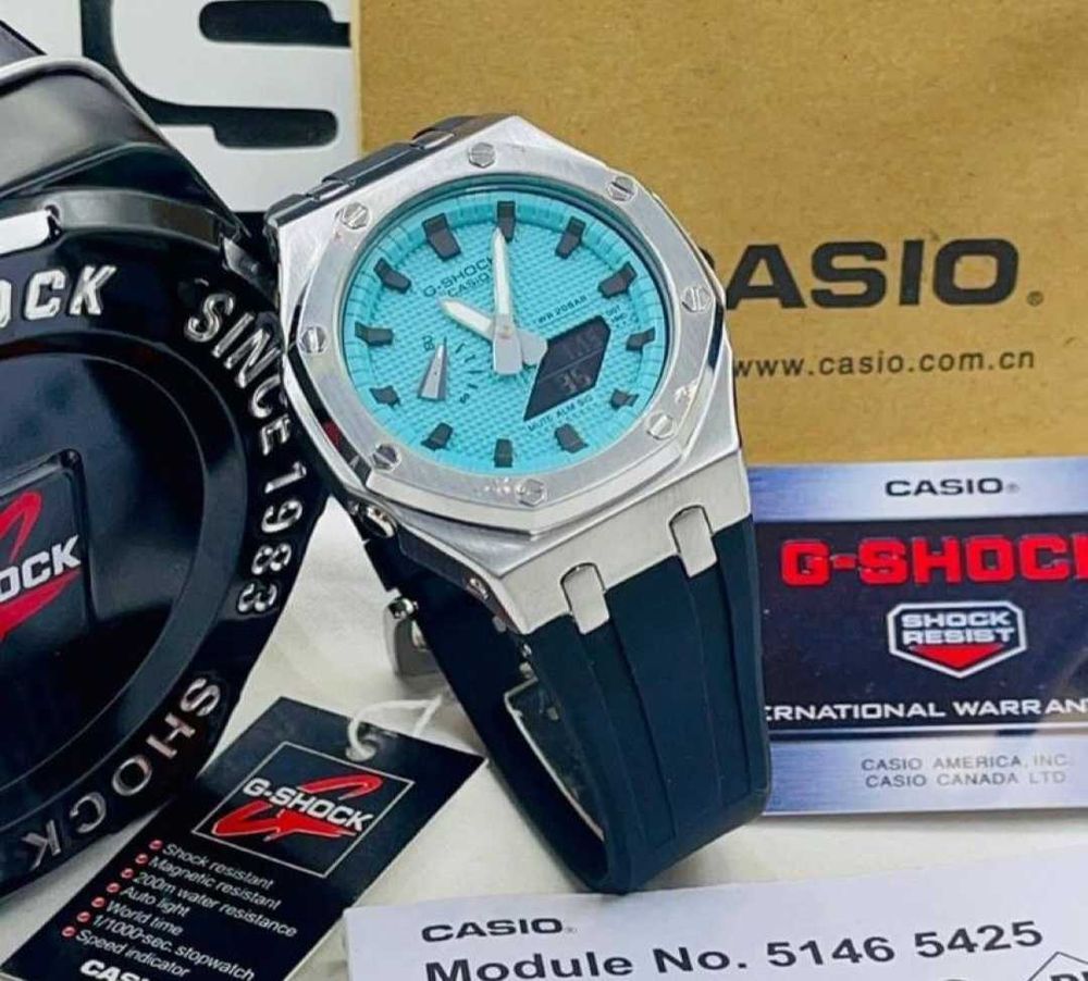 Casio G-Shock GA-2100 Royal Casioak Black-Blue GA-2100 plastic stare nou