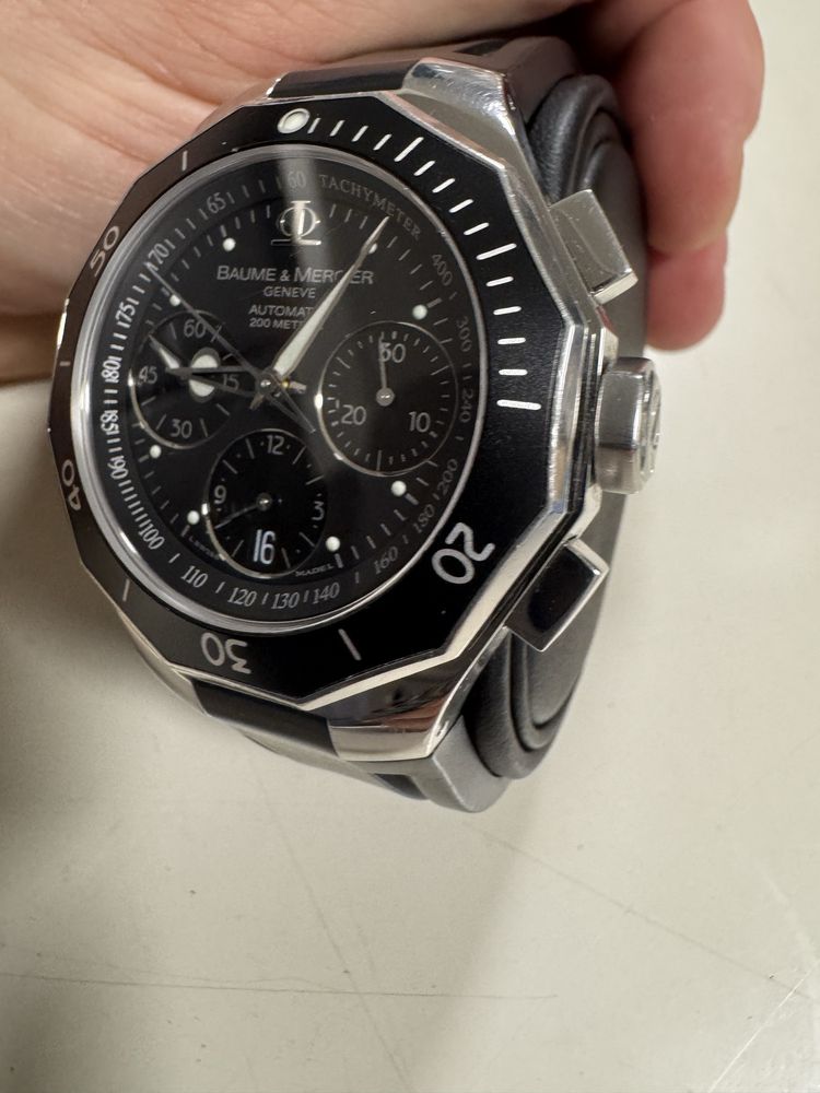 Baume et Mercier Riviera Chronograph XXL otel stare bun