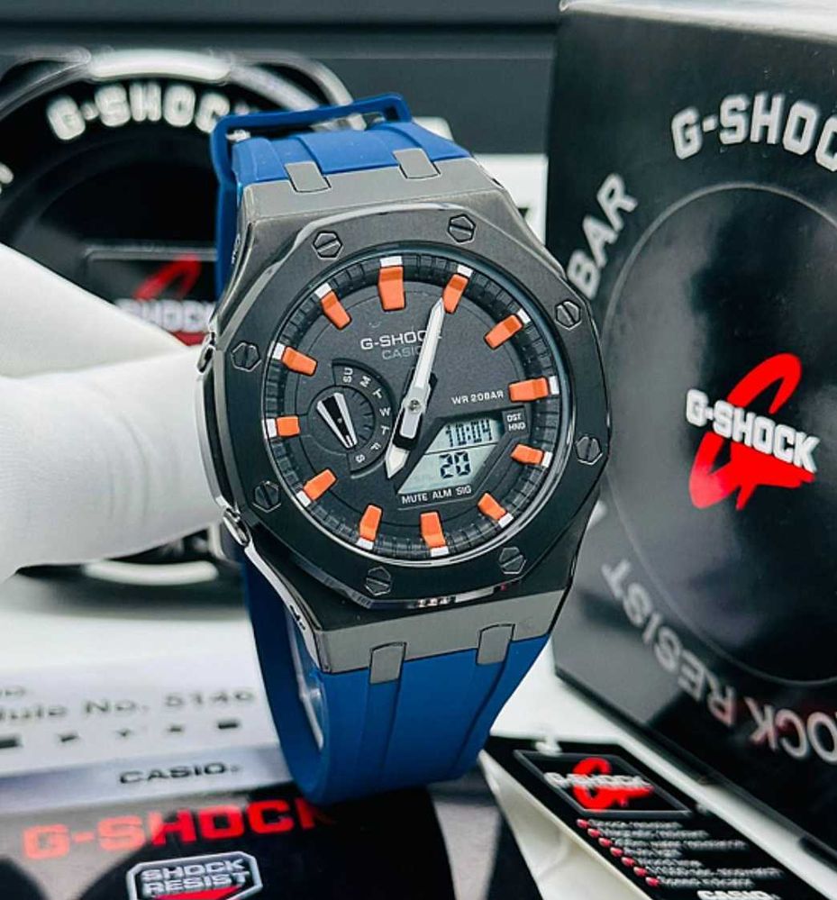 Casio G-Shock GA-2100 Royal Casioak Orange-Blue GA-2100 plastic stare nou