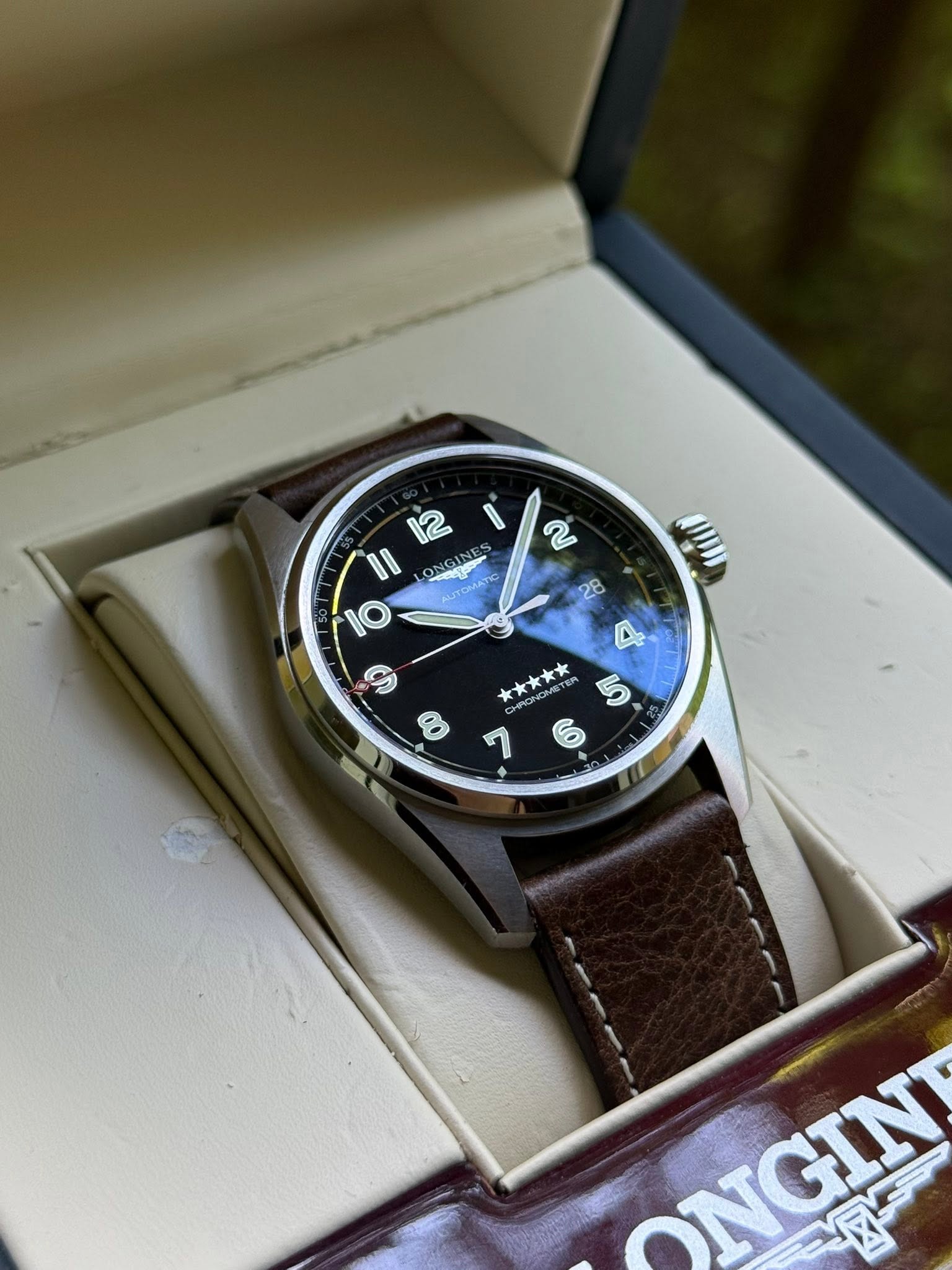 Longines Spirit Pilot Chronometer 40mm stare bun
