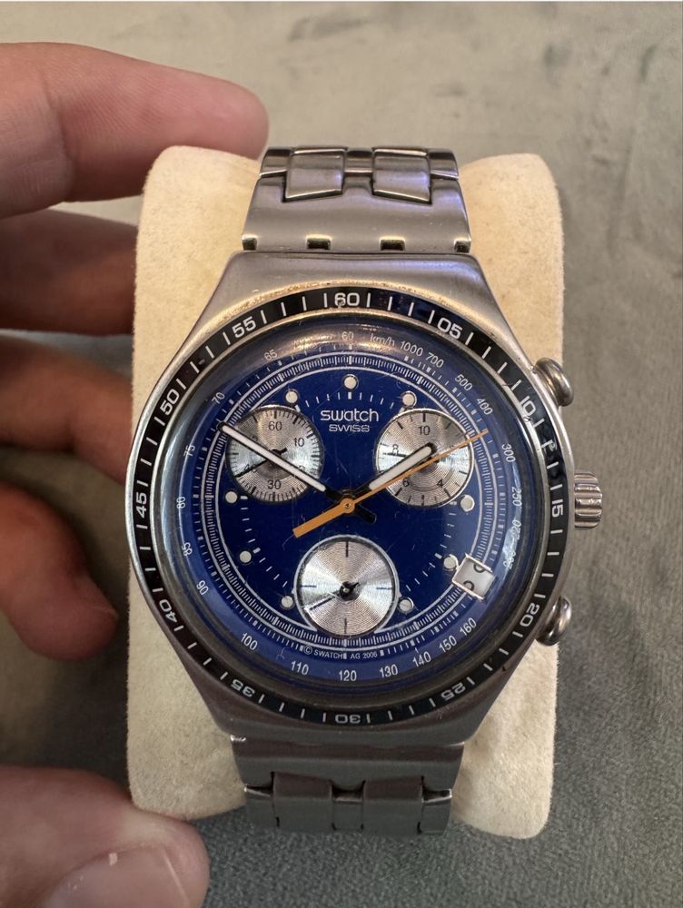 Swatch Mar Azulo Irony Chronograph otel stare bun