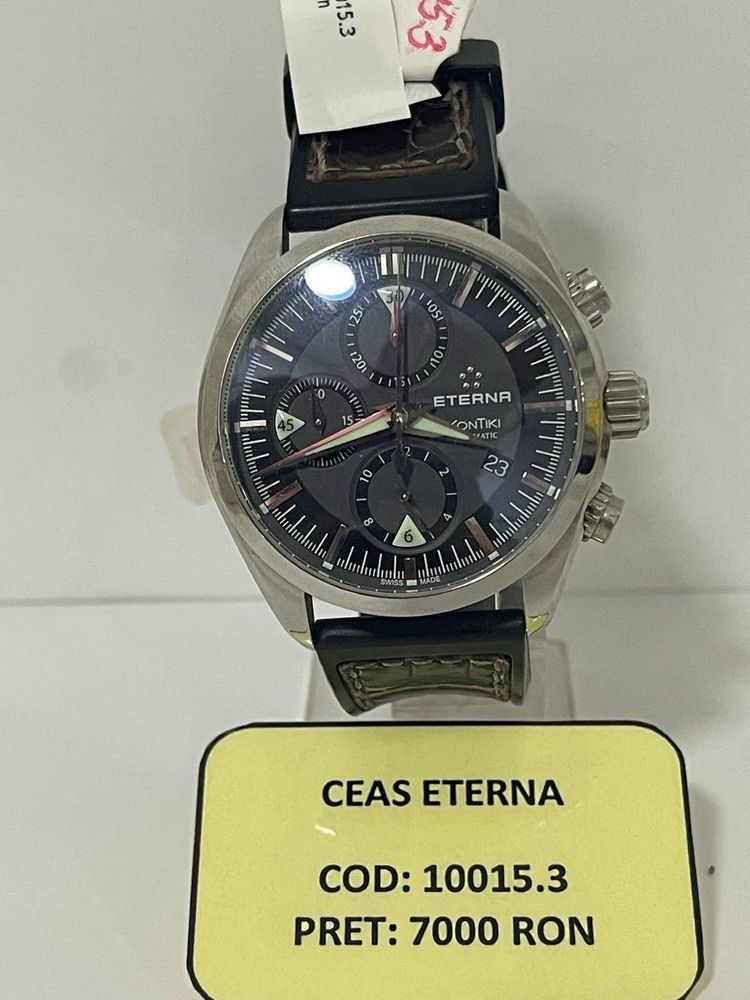 Eterna KonTiki Chronograph otel stare bun