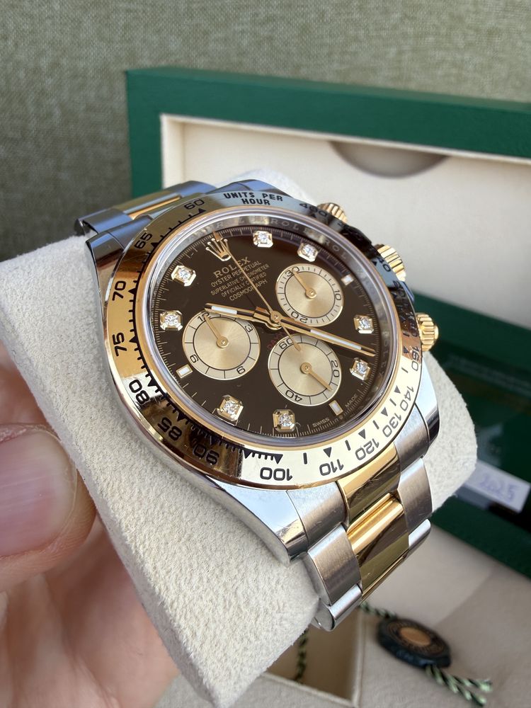Rolex Cosmograph Daytona Two-Tone Diamond aur stare nou
