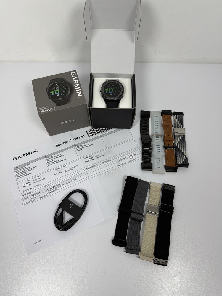 Garmin Forerunner 970 Black 8 Curele titan stare nou