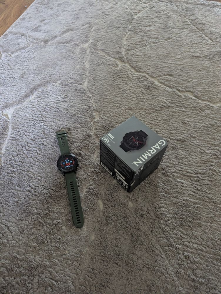 Garmin Epix Gen 2 Sapphire Green Strap titan stare bun