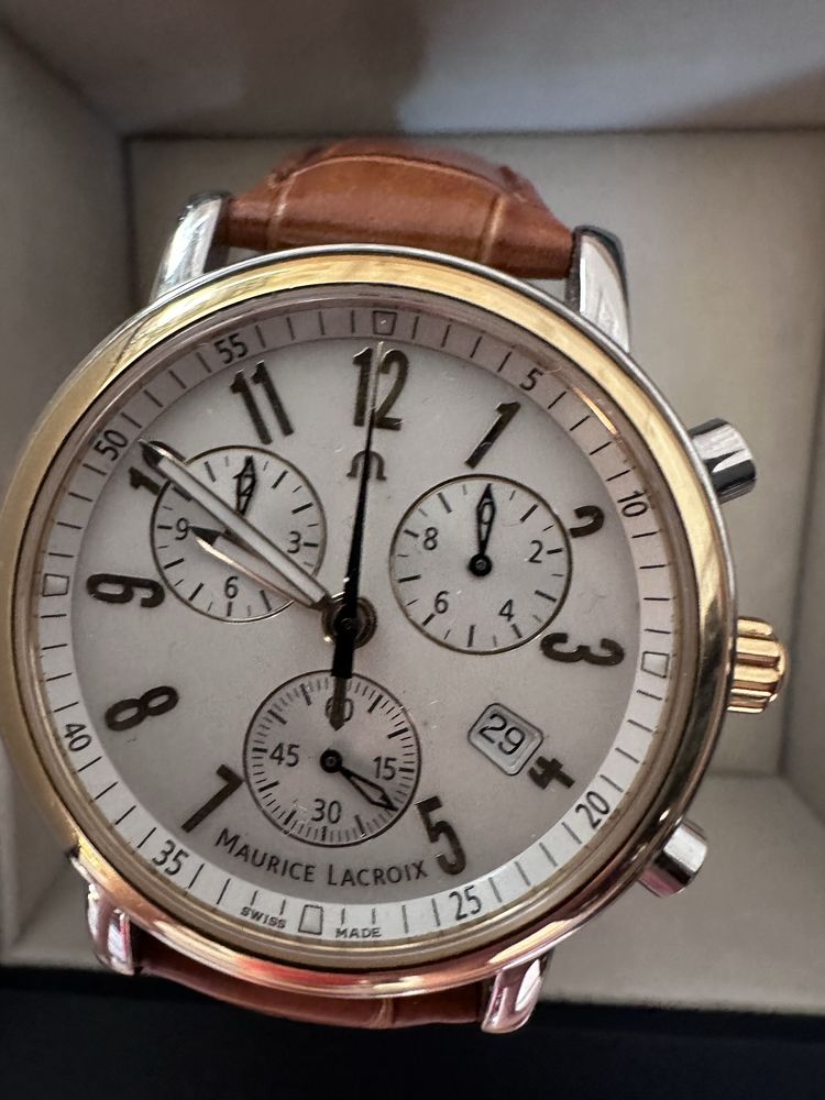Maurice Lacroix Les Classiques Chronograph aur stare bun